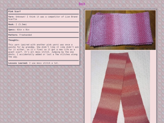 Yarn-Projects/Pink-Scarf screenshot