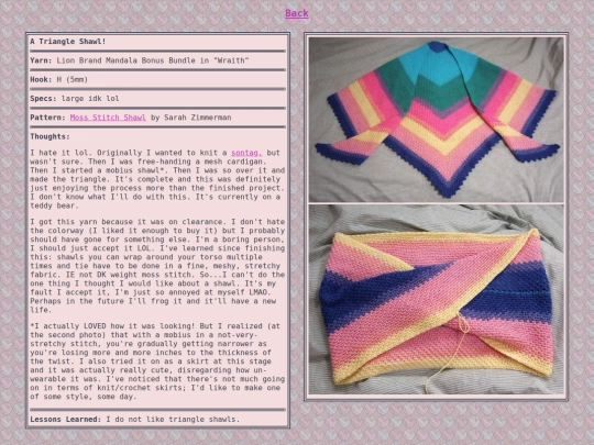 Yarn-Projects/Triangle-Shawl screenshot