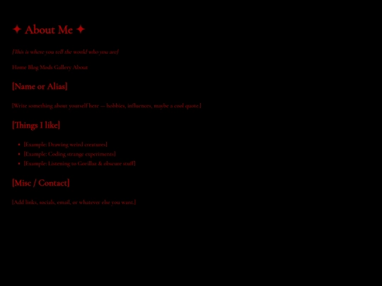 Aboutme screenshot