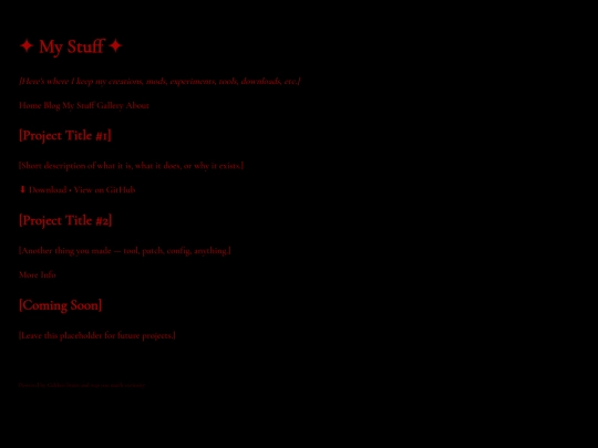 mystuff screenshot