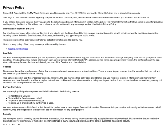 privacy_policy screenshot
