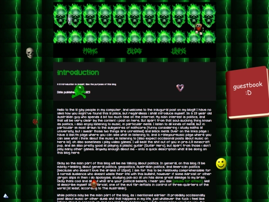 blog/introduction screenshot