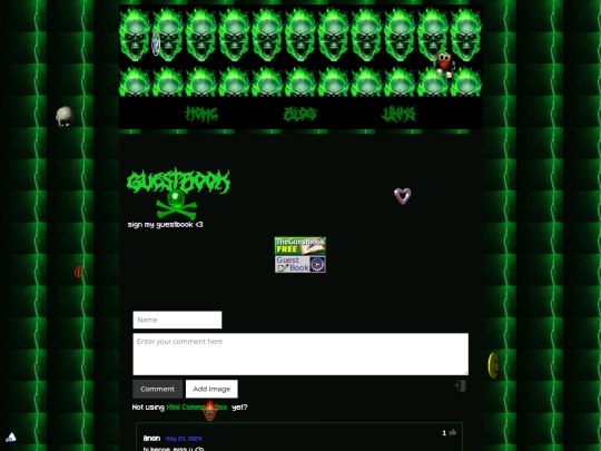 guestbook screenshot