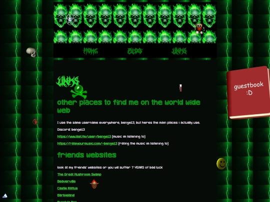 links screenshot