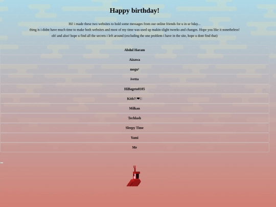 birthday screenshot