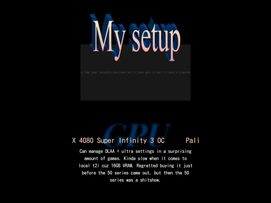mysetup screenshot