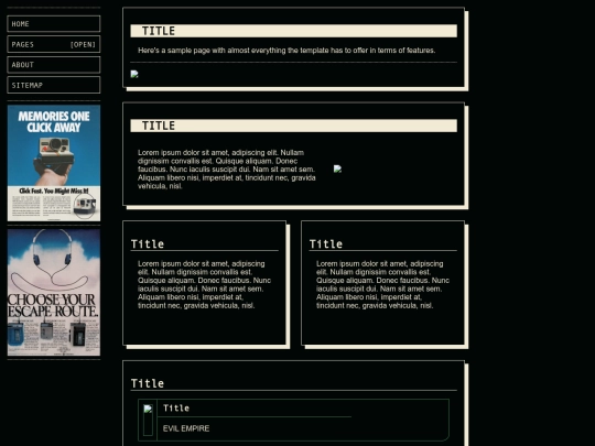 page screenshot