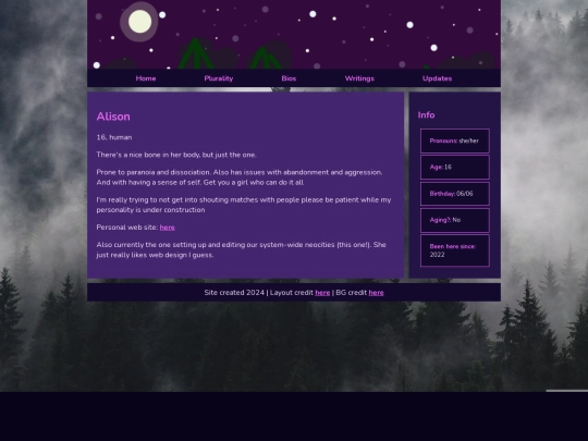 Members/Alison screenshot