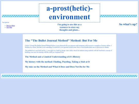 prosthetic-enviroment/BuJo screenshot