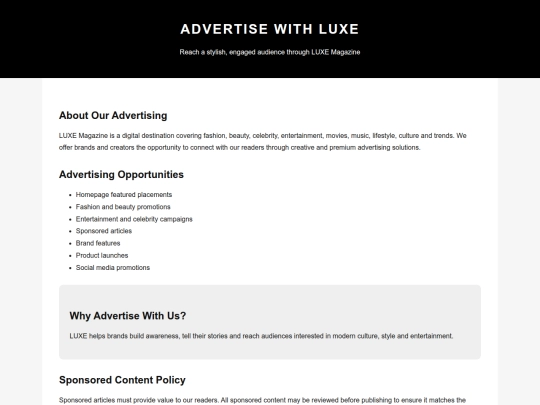 advertise screenshot
