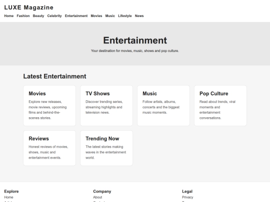 entertainment screenshot