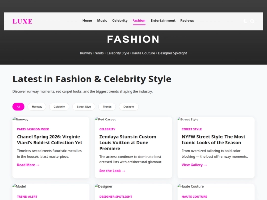 fashion screenshot
