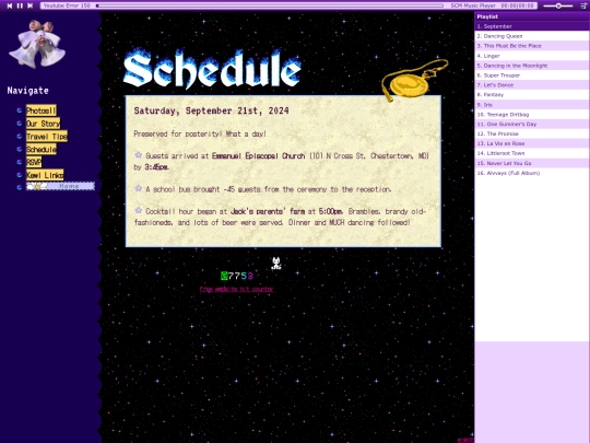schedule screenshot