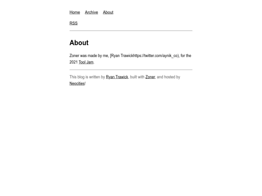 blog/about screenshot