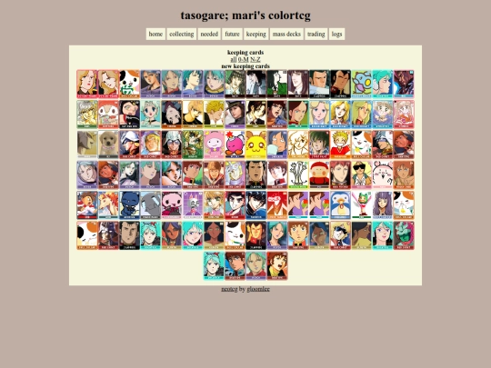 tasogare/keepingcards screenshot