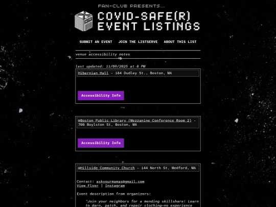 venues screenshot