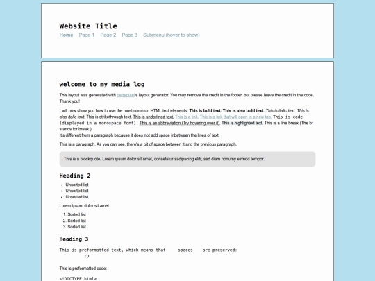 index screenshot