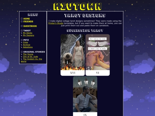 tarot/designs screenshot