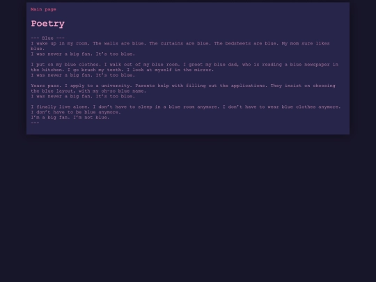 poetry screenshot