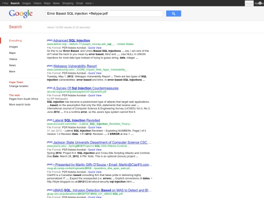 google10/experiments/search2012 screenshot