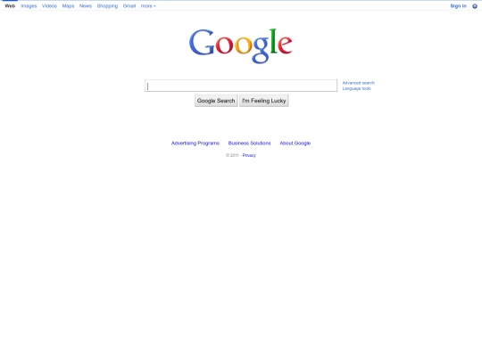 google10/webhp screenshot
