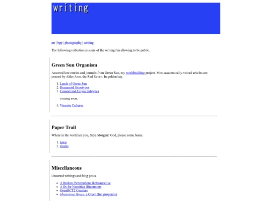 writing screenshot