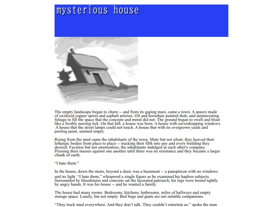 writings/miscellaneous/mysterious_house screenshot