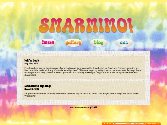 blog screenshot