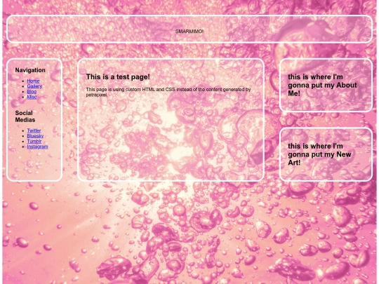 testpage screenshot