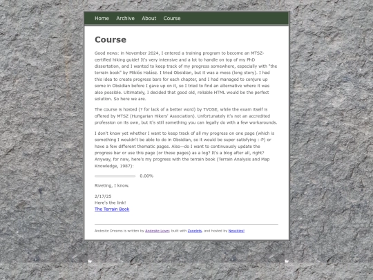 course screenshot