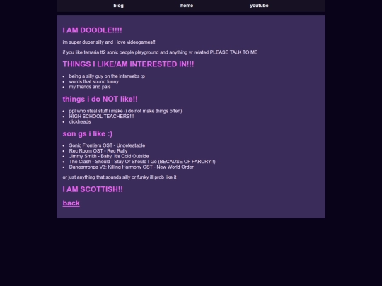 aboutme screenshot