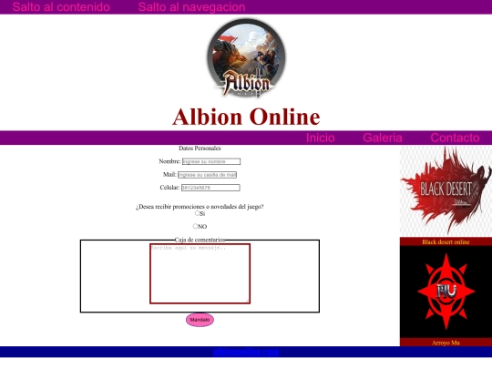 html/contacto screenshot