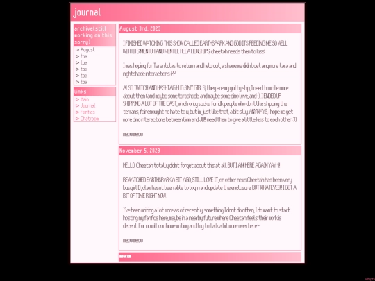journal screenshot