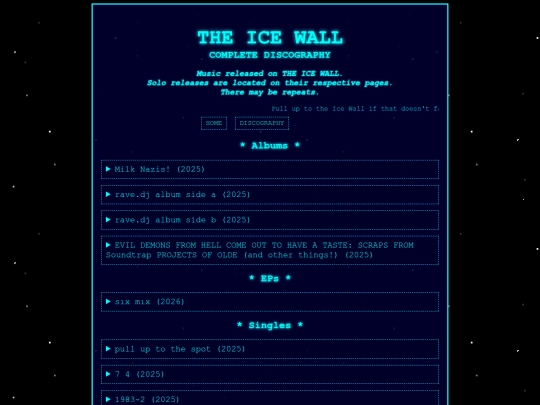 discography screenshot