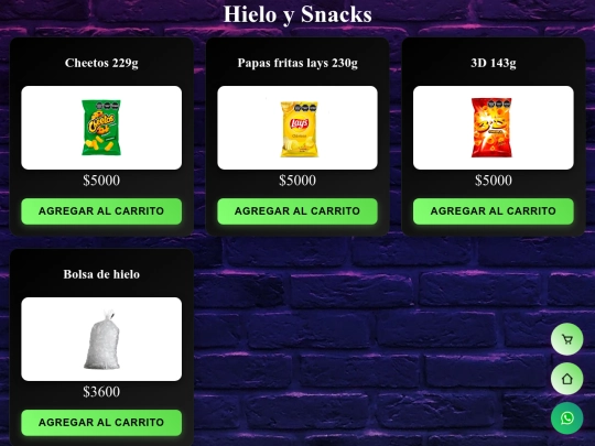 pages/snacks screenshot