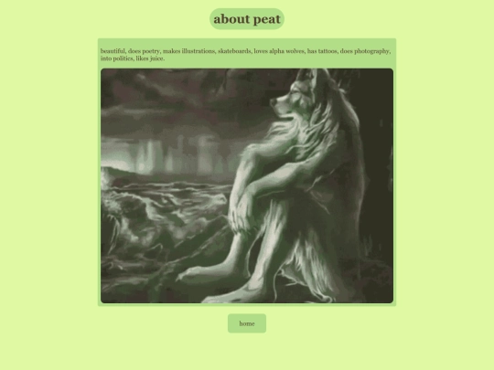 aboutpeat screenshot