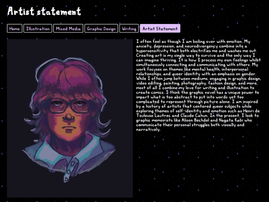 artiststatement screenshot