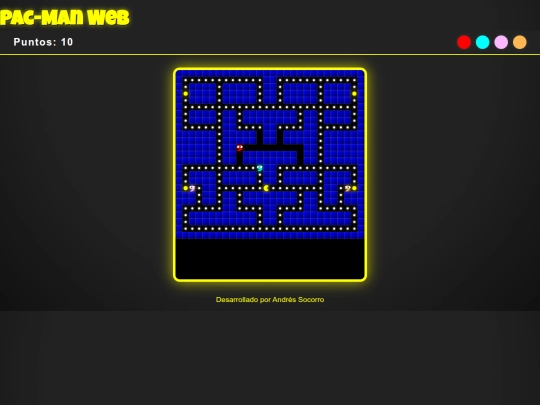 pacman-web screenshot