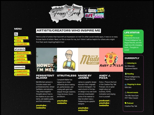 artists screenshot