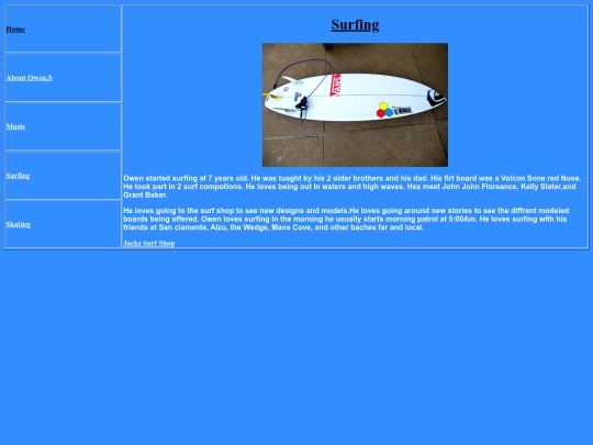Surfing screenshot