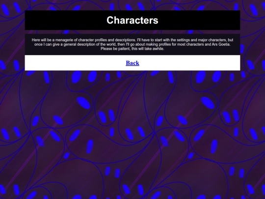 Satan's Garden Wiki/Characters screenshot