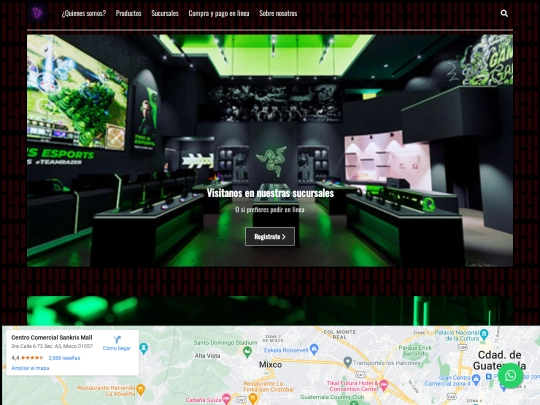 Sucursales screenshot
