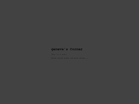 test screenshot