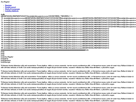 fonts/jua-regular-demo screenshot