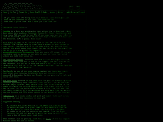 Links screenshot