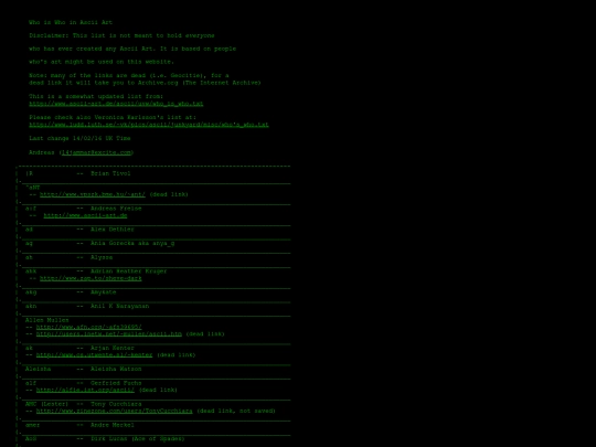 Who_in_Ascii_Art screenshot