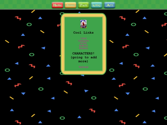 links screenshot