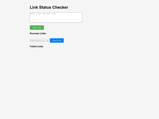 success and failed website  screenshot