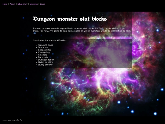 dunmesh/bestiary screenshot