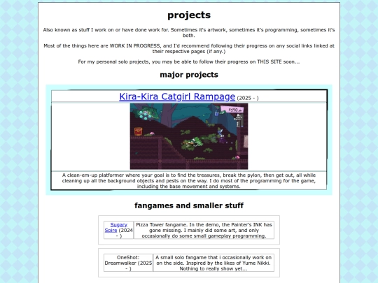 projects screenshot